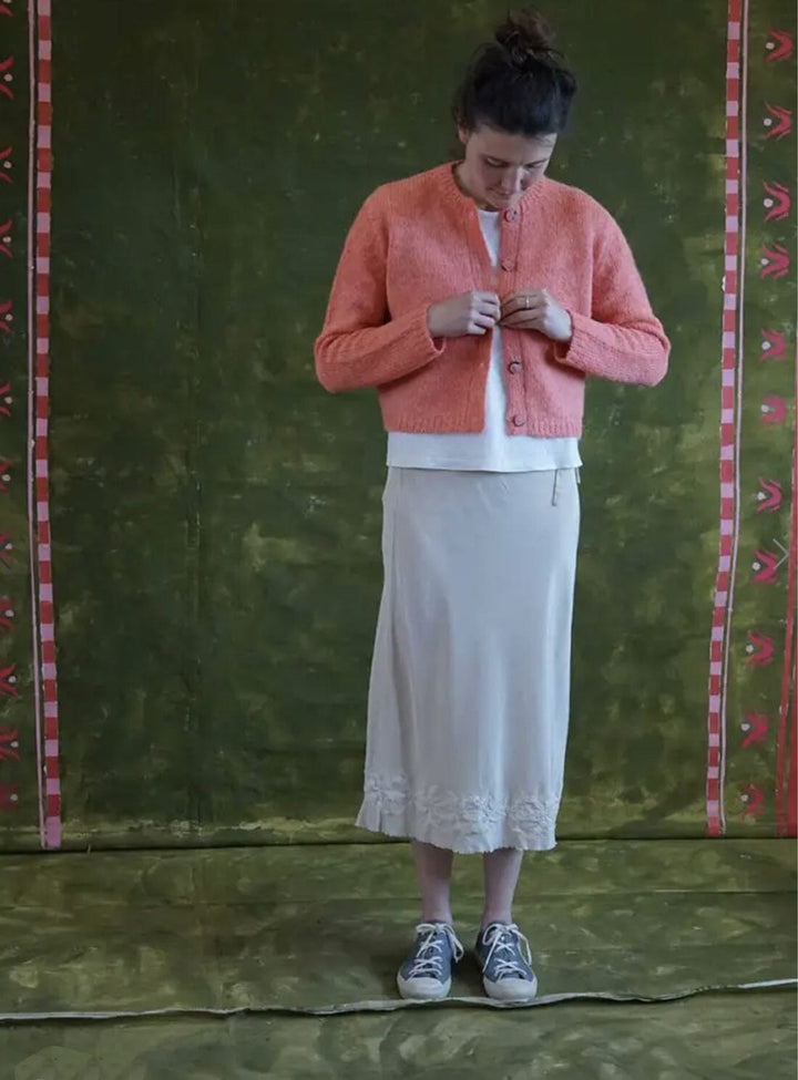 Cutwork Flower Skirt in Eggnog Skirts YBDFinds