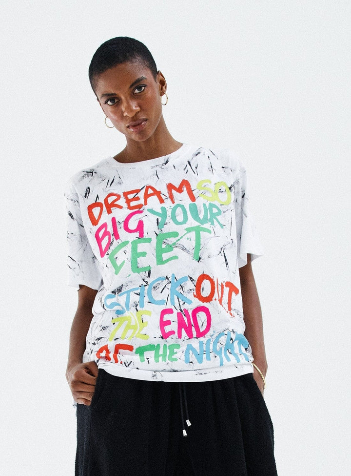 Dream So Big White Tee Tops YBDFinds