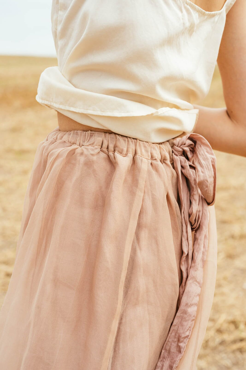 Elastic Top Silk Skirt Skirts Sula