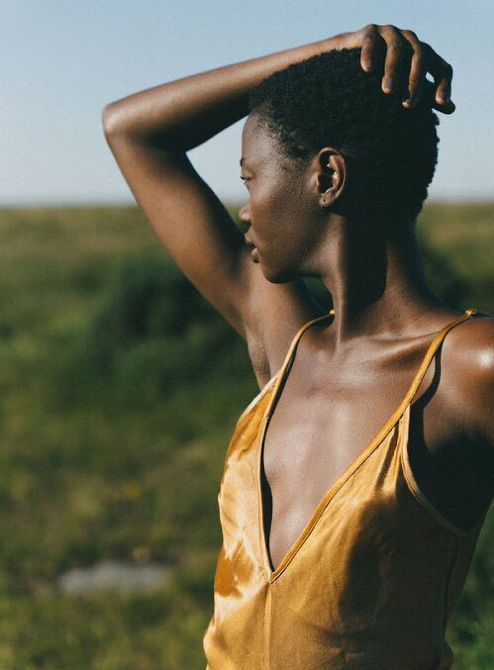 Eternal Flame Slip Dress in Coco Gold Dresses YBDFinds