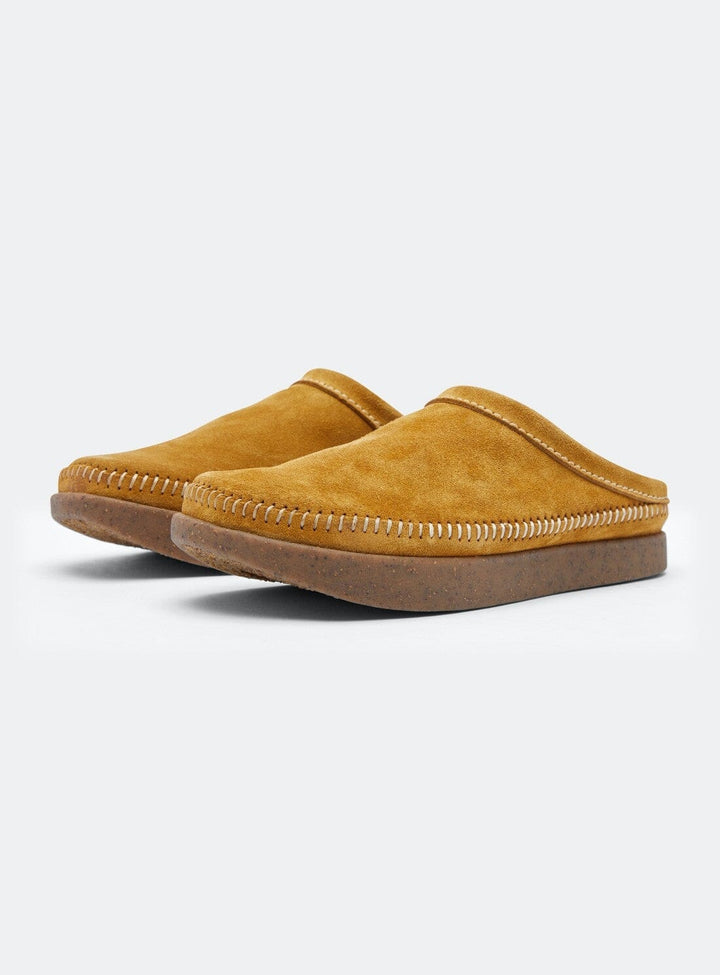 Floyd Heritage Mule in Butterscotch Suede Shoes YBDFinds