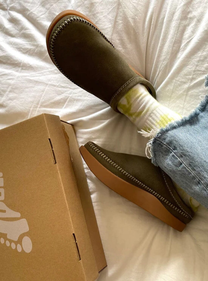Floyd Heritage Mule in Denim Nubuck Shoes YBDFinds