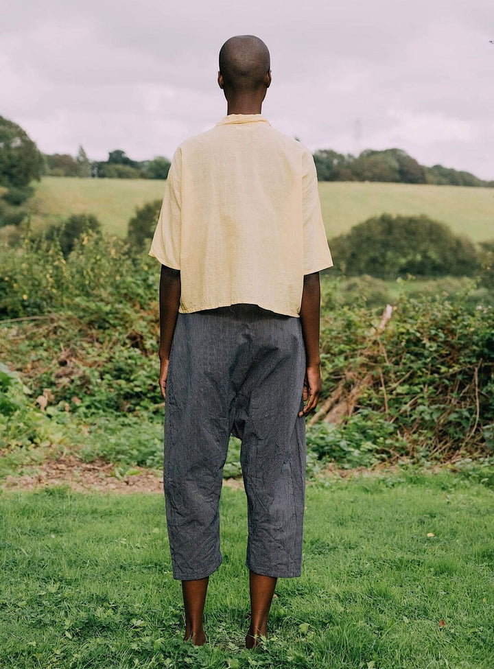 Glow Shirt in Sun Yellow Khadi Cotton Tops YBDFinds