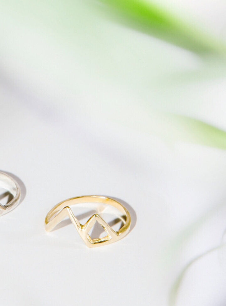 Gold Vesuvius Mountain Ring Rings YBDFinds