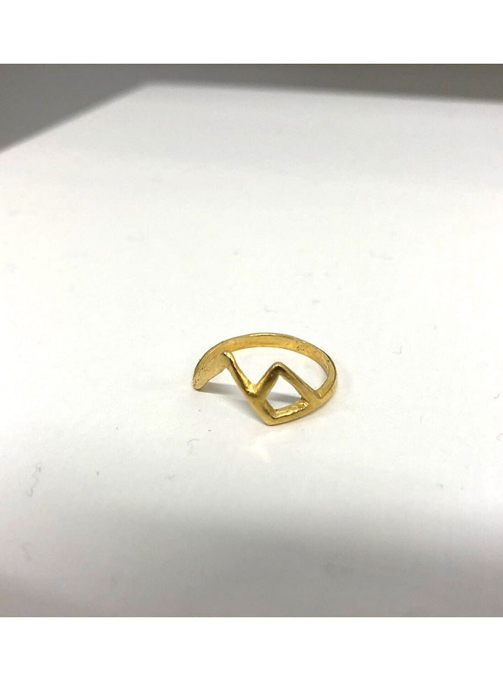 Gold Vesuvius Mountain Ring Rings YBDFinds