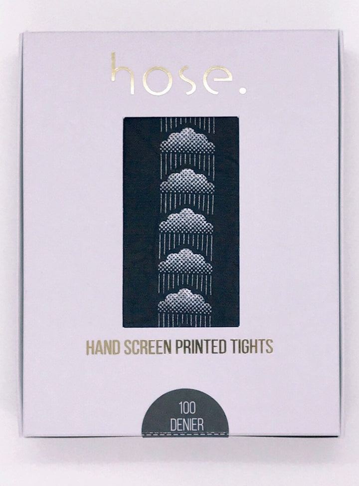 Grey Clouds Hand-Printed Tights Bottoms YBDFinds