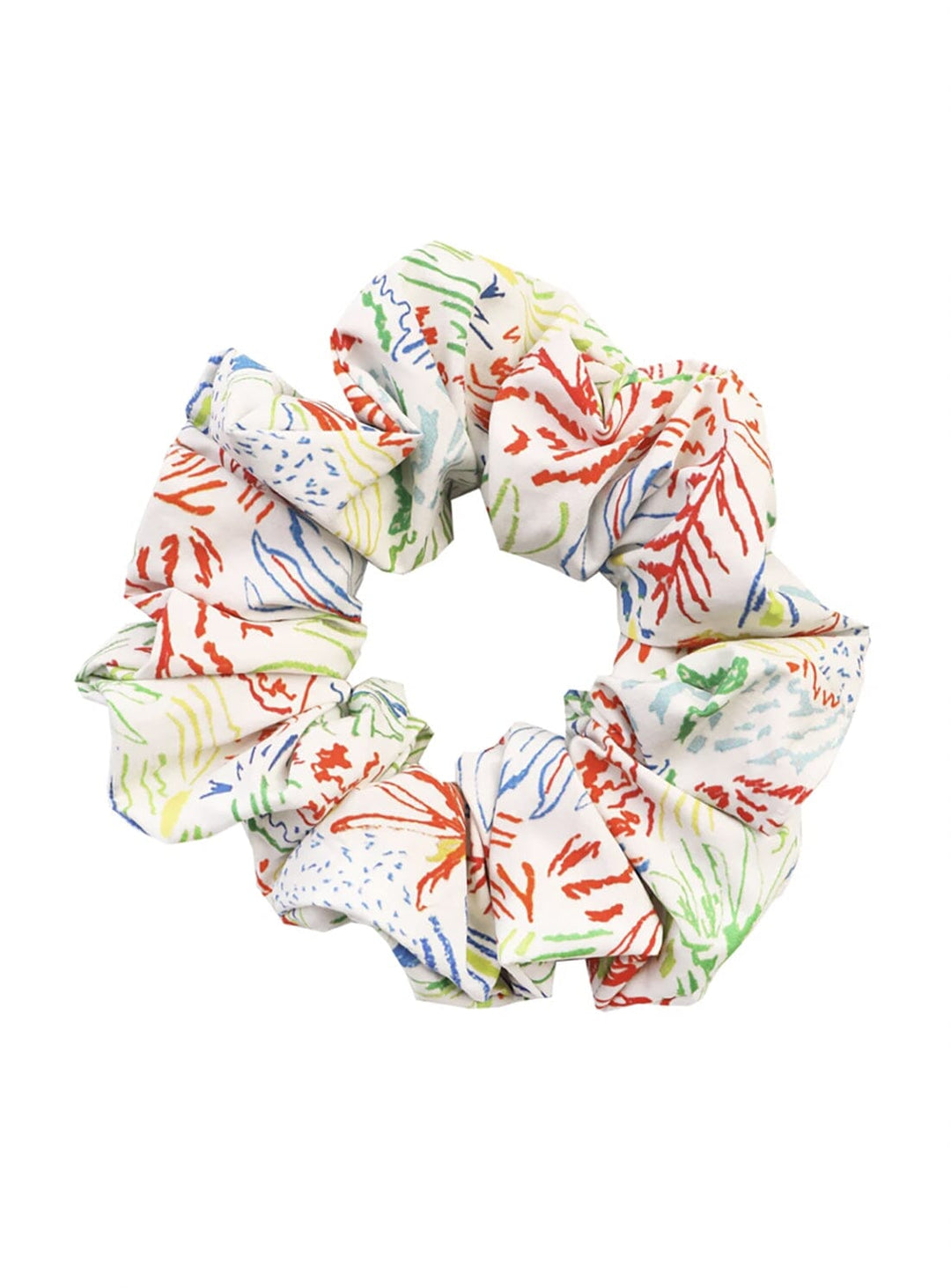 Hair Scrunchie in Crayon Flora Accessories YBDFinds