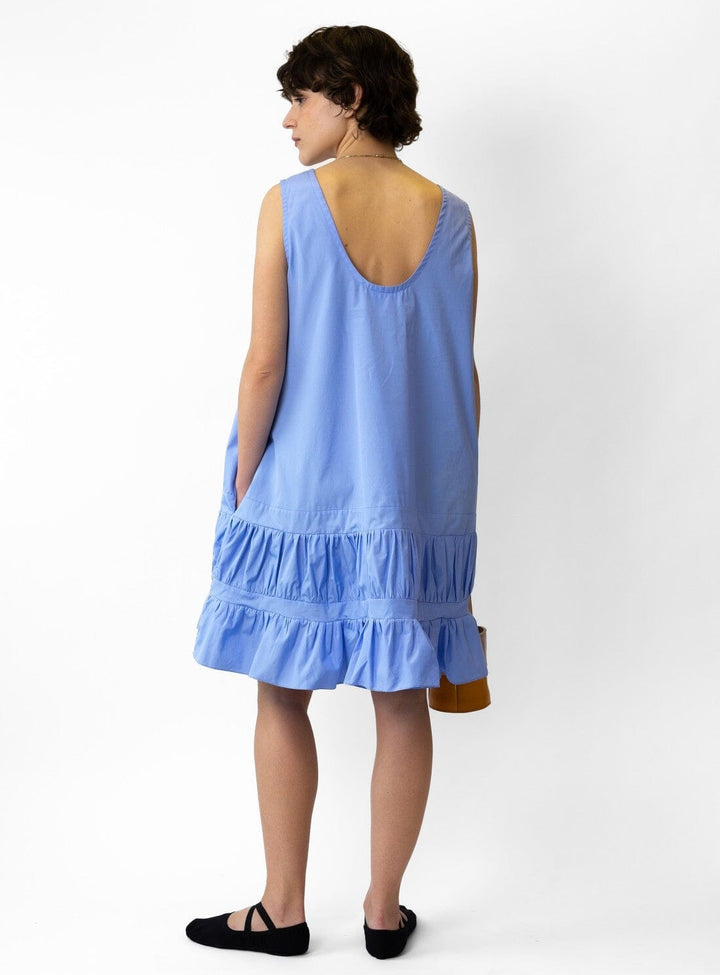 Isla Cotton Dress in Sky Blue Dresses YBDFinds