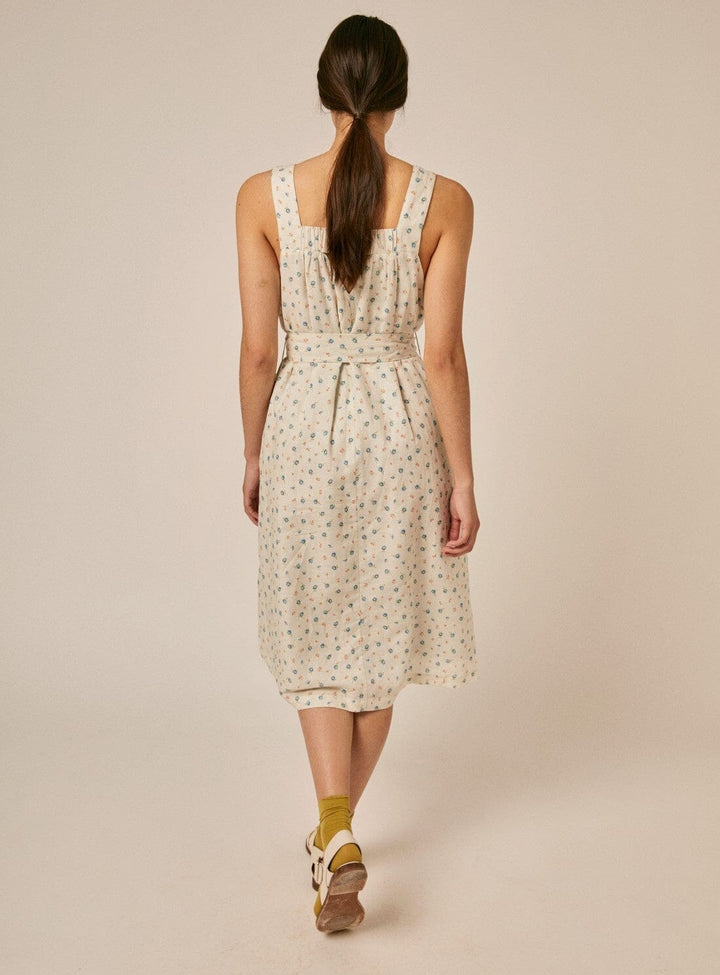 Isla Dress in White Print Dresses YBDFinds