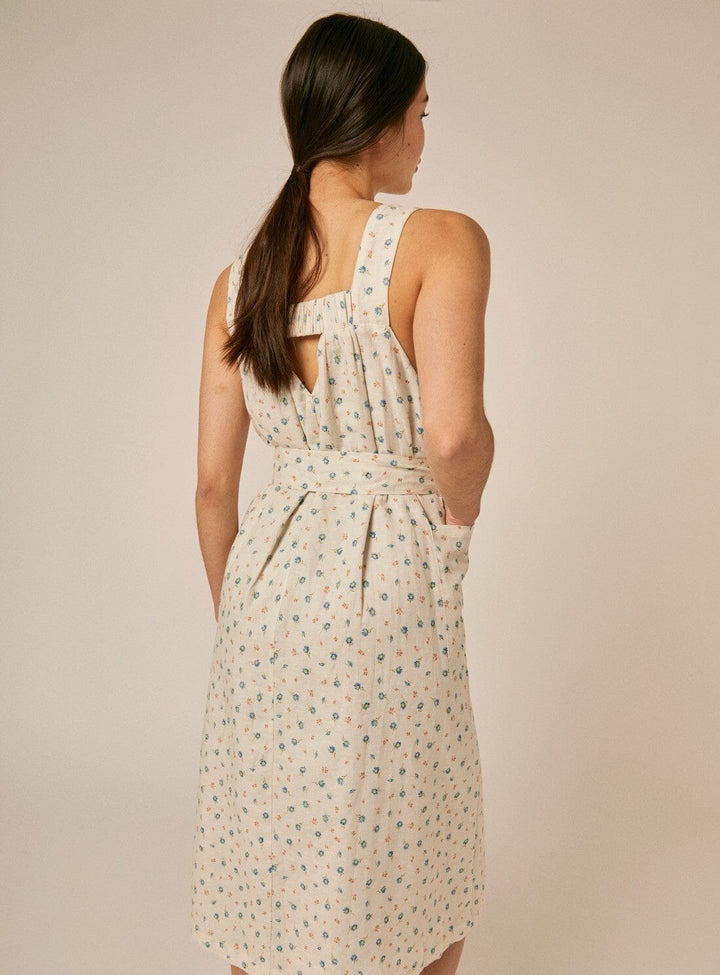 Isla Dress in White Print Dresses YBDFinds