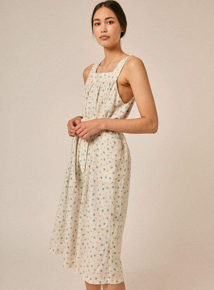 Isla Dress in White Print Dresses YBDFinds