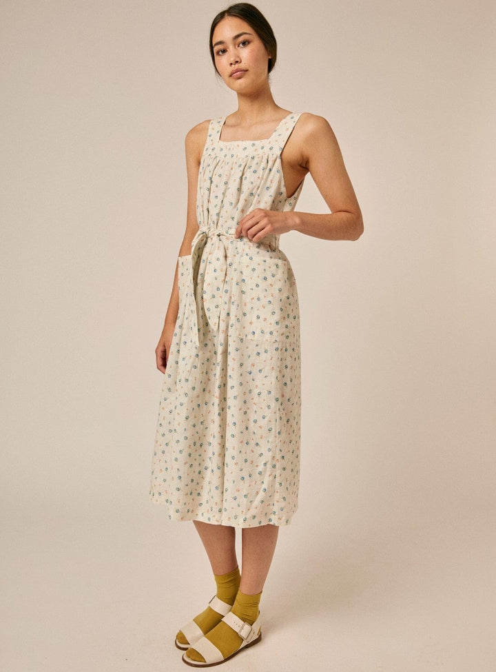 Isla Dress in White Print Dresses YBDFinds