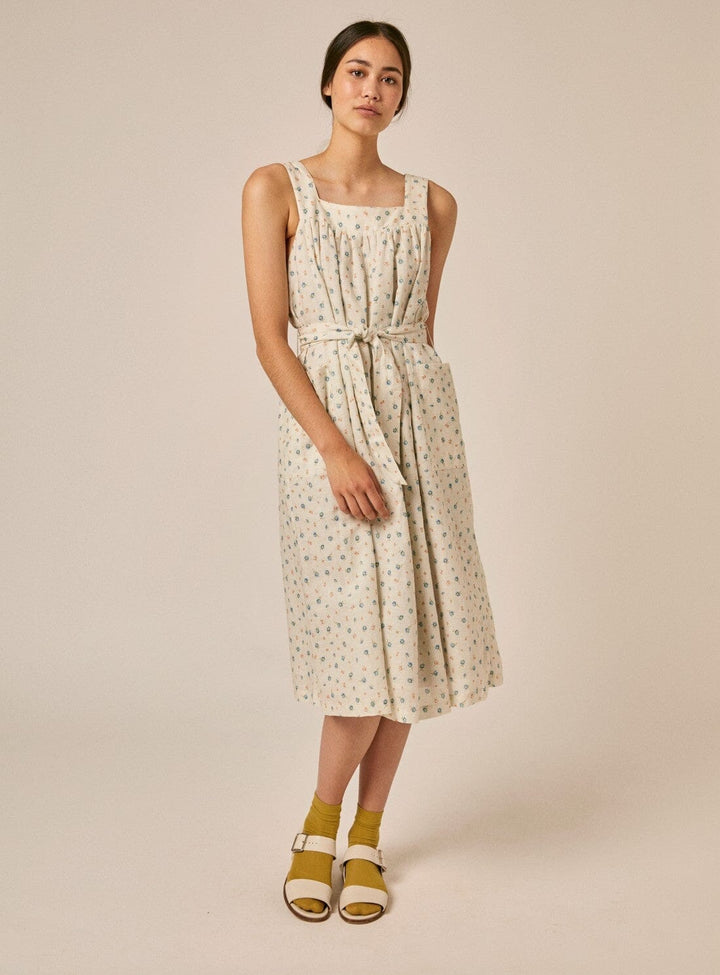 Isla Dress in White Print Dresses YBDFinds