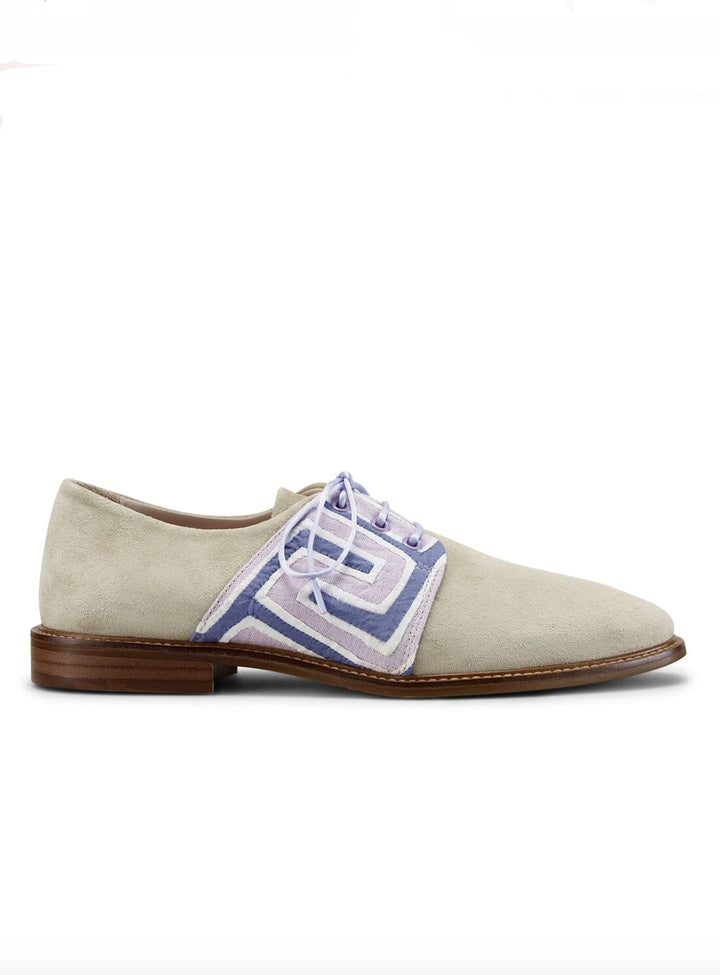 Jive in Ecru Suede with Purple Shoes YBDFinds