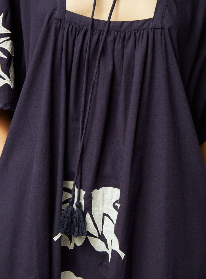 Josie Dress in Navy Appliqué Dresses YBDFinds