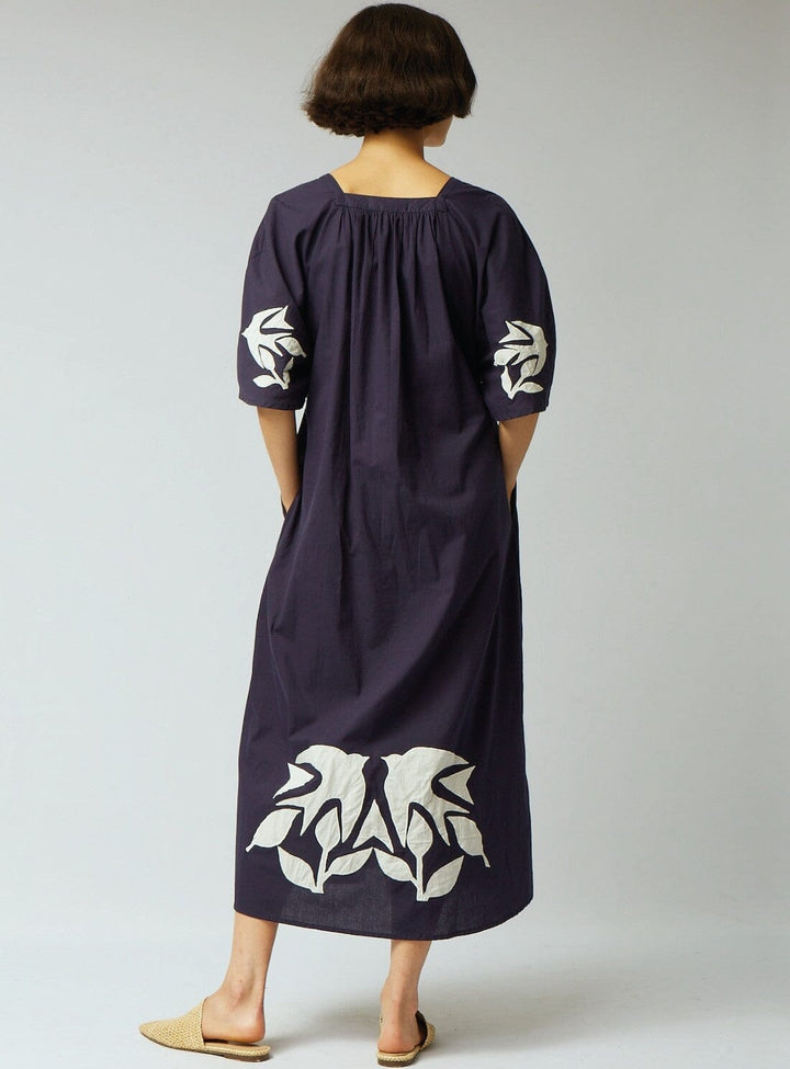 Josie Dress in Navy Appliqué Dresses YBDFinds