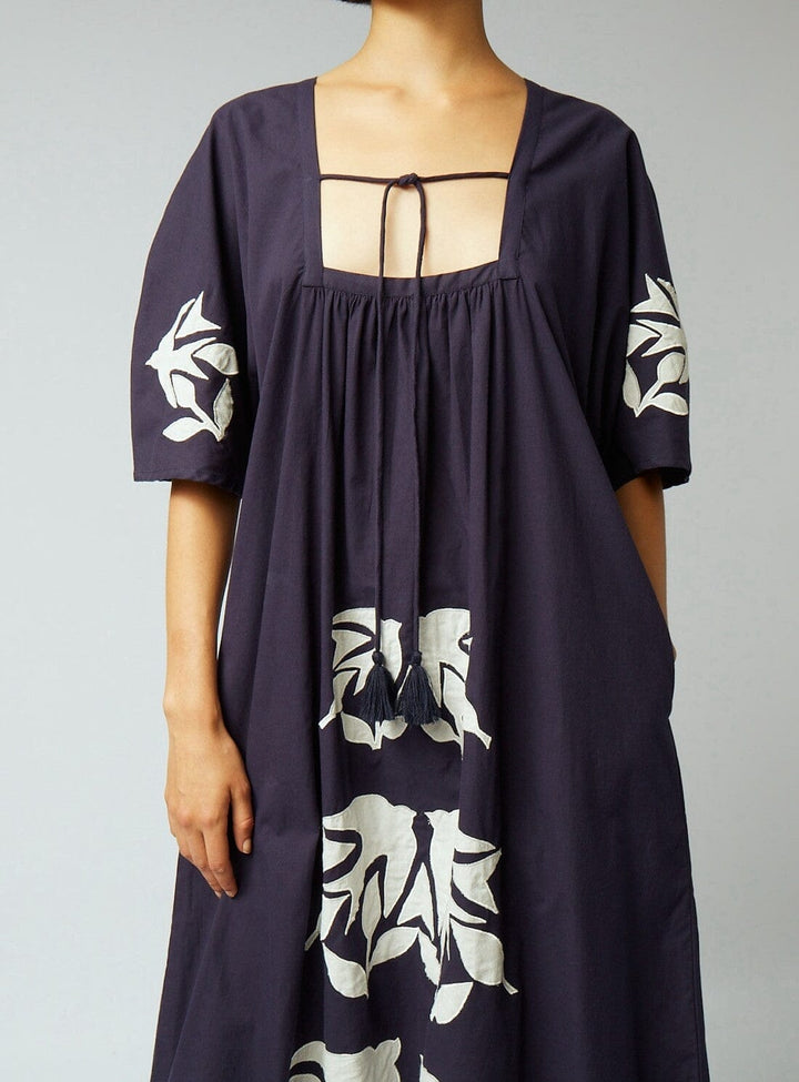 Josie Dress in Navy Appliqué Dresses YBDFinds