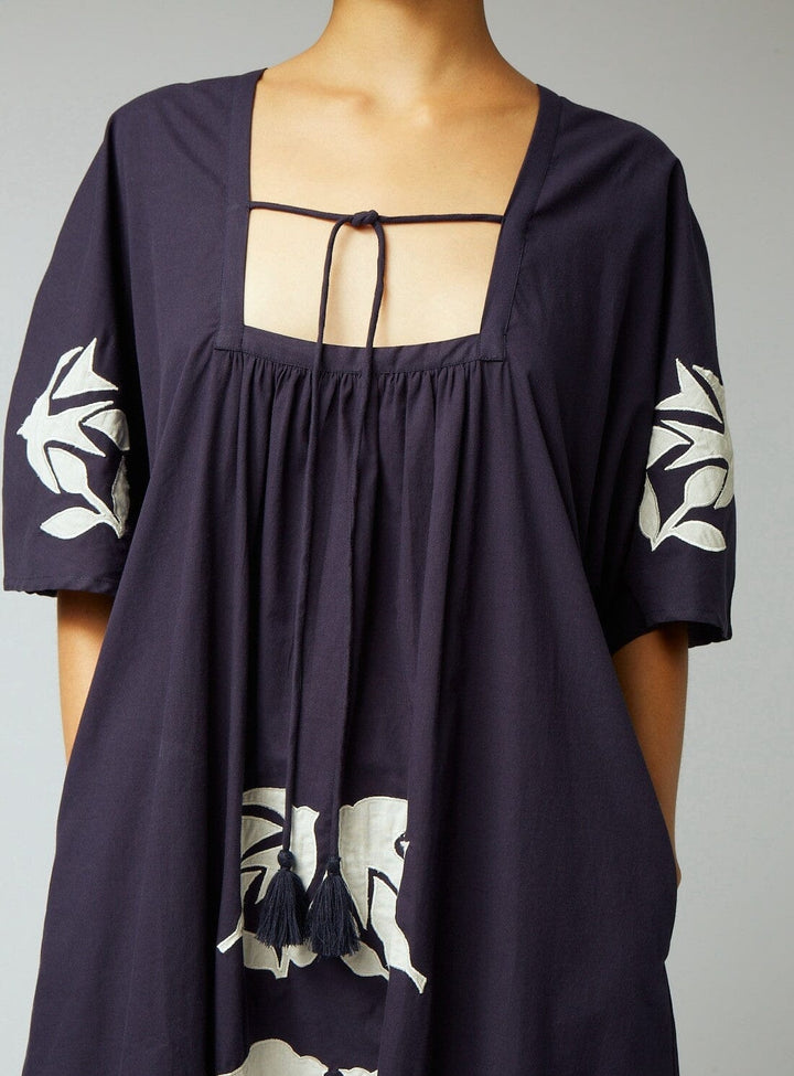 Josie Dress in Navy Appliqué Dresses YBDFinds