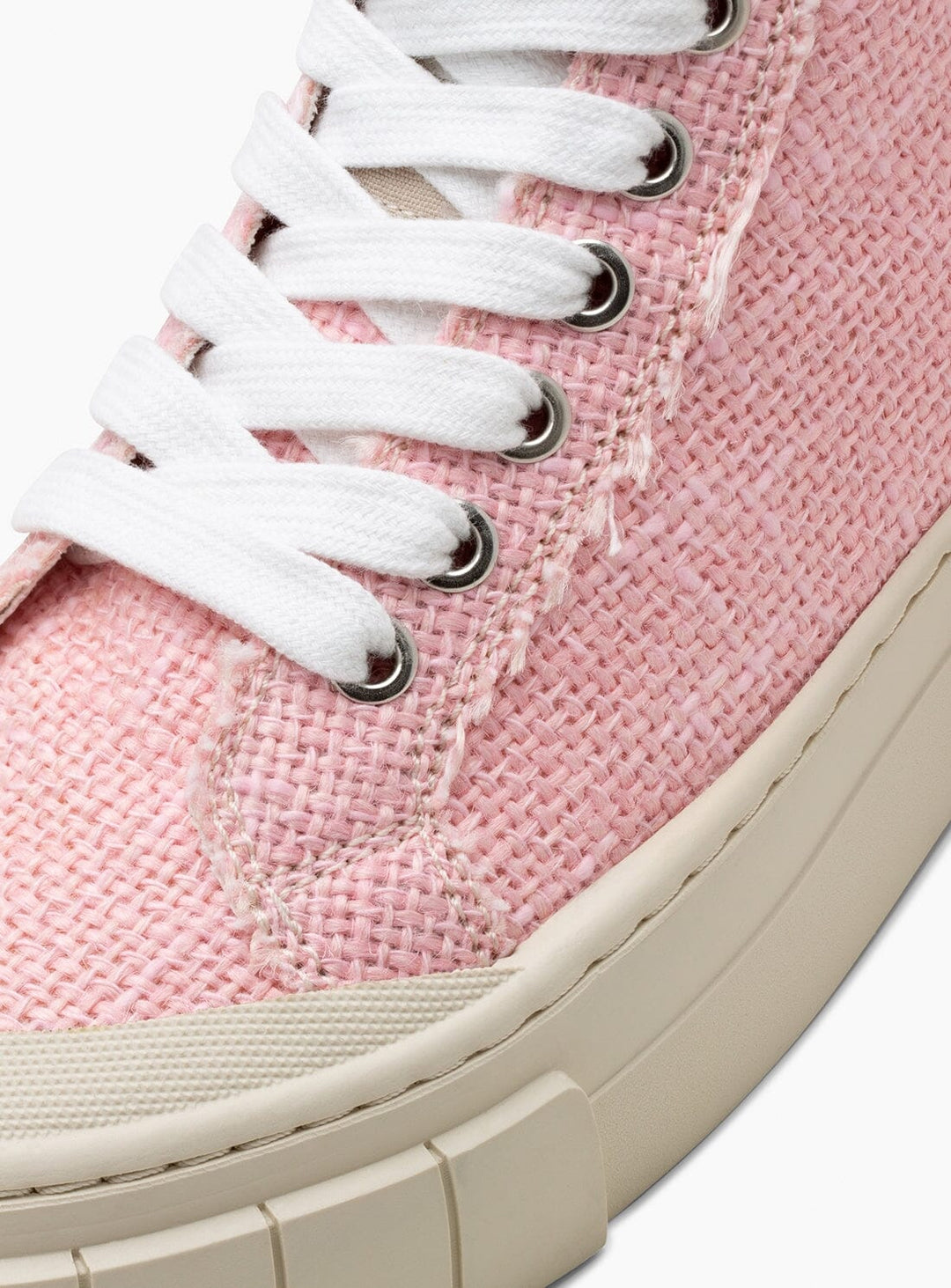 Juice Pink Jute High Top Trainers Shoes YBDFinds
