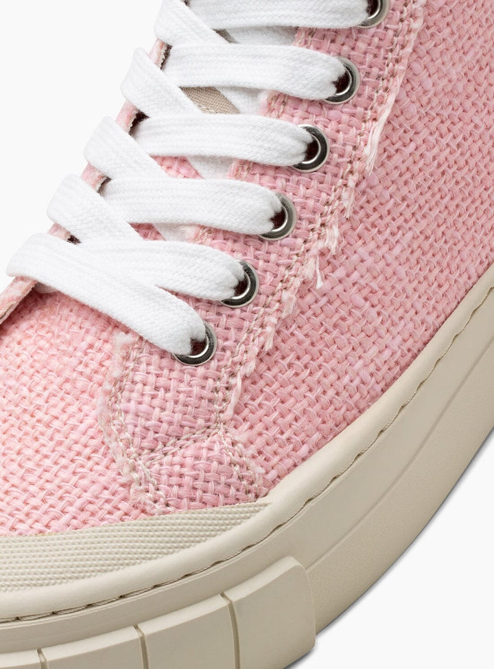 Juice Pink Jute High Top Trainers Shoes YBDFinds
