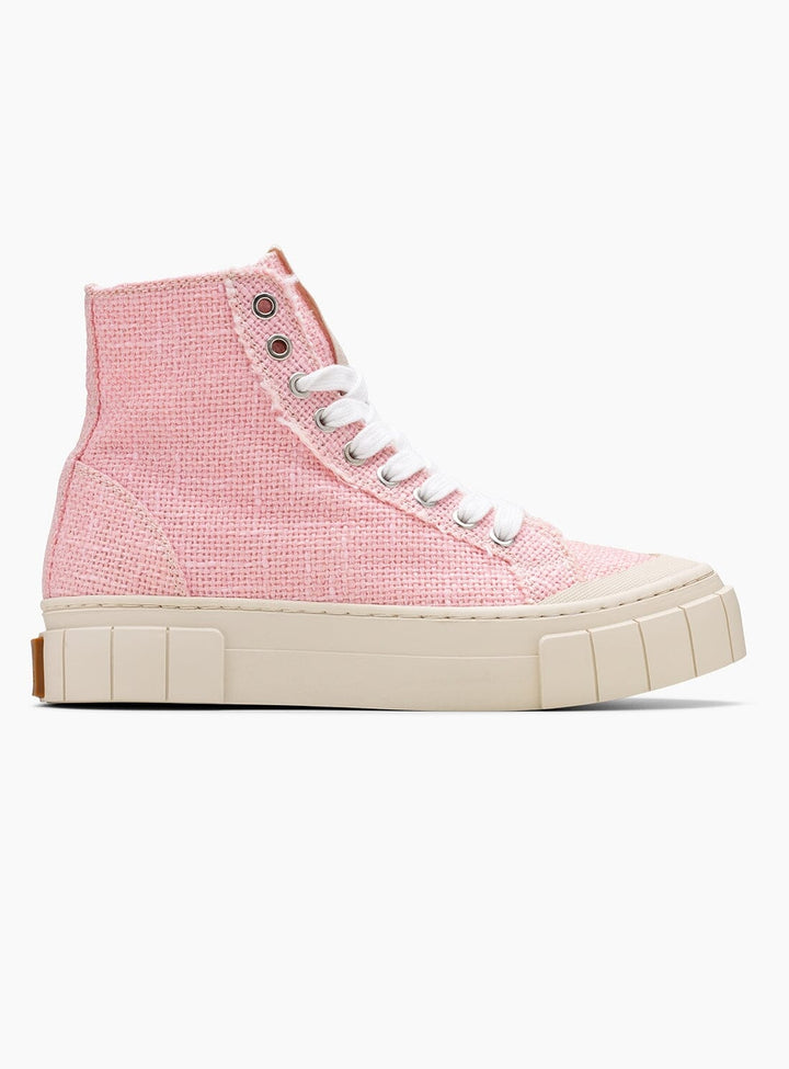 Juice Pink Jute High Top Trainers Shoes YBDFinds