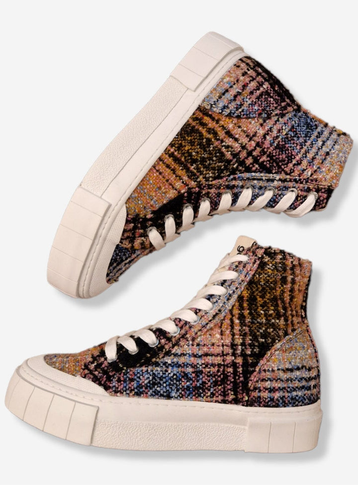 Juice Trainers in Check Orange Shoes YBDFinds