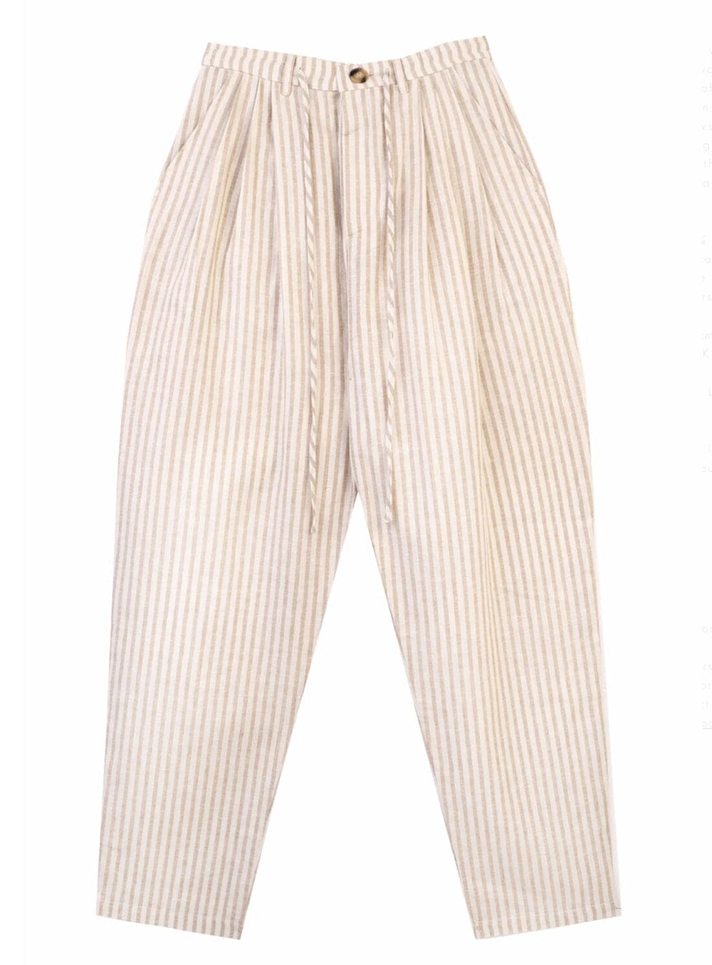 Lennon Trousers in Almond Stripe Trousers YBDFinds