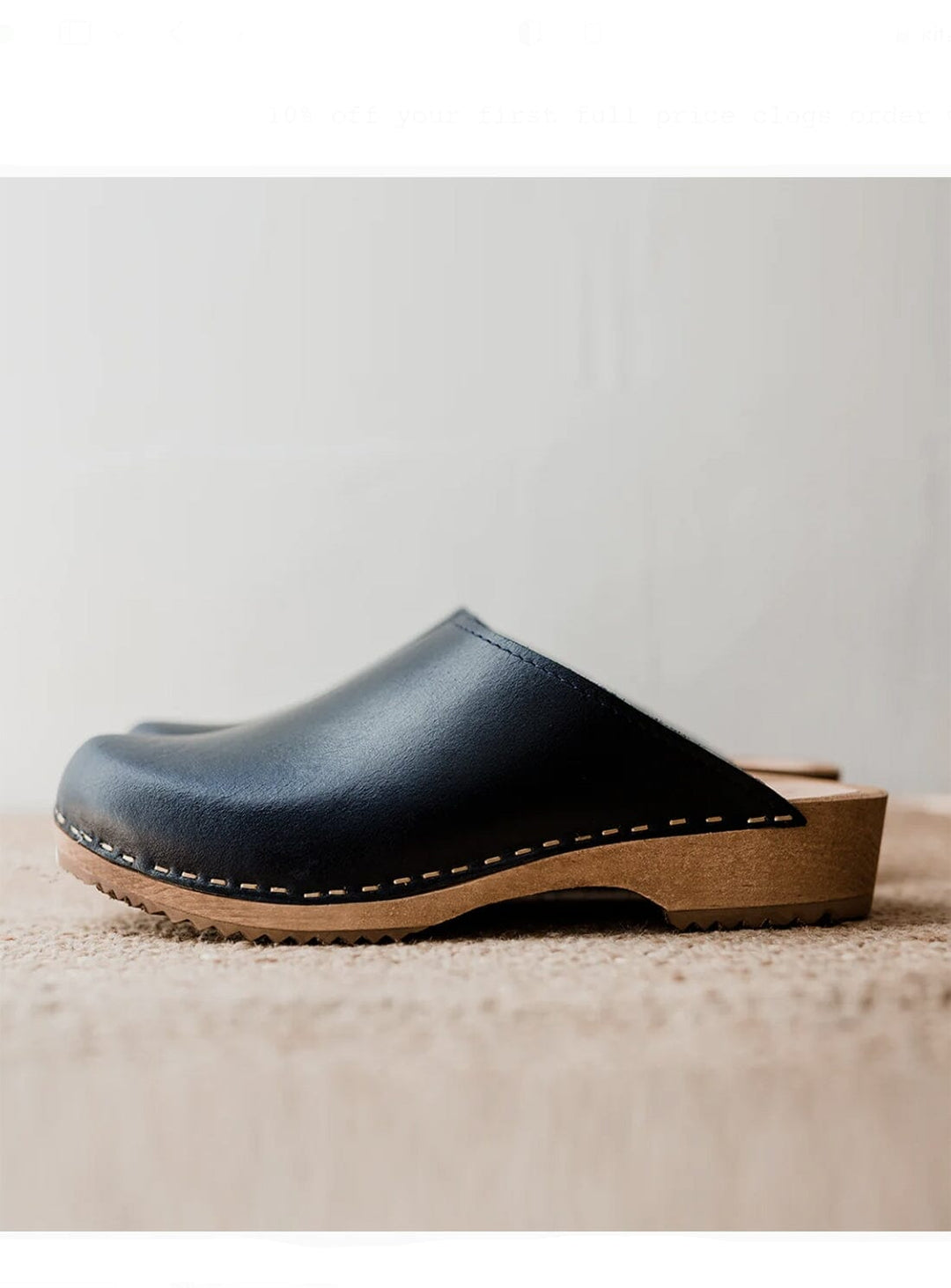 Low Klassisk Clog in Indigo from KIT + CLOGS product shot