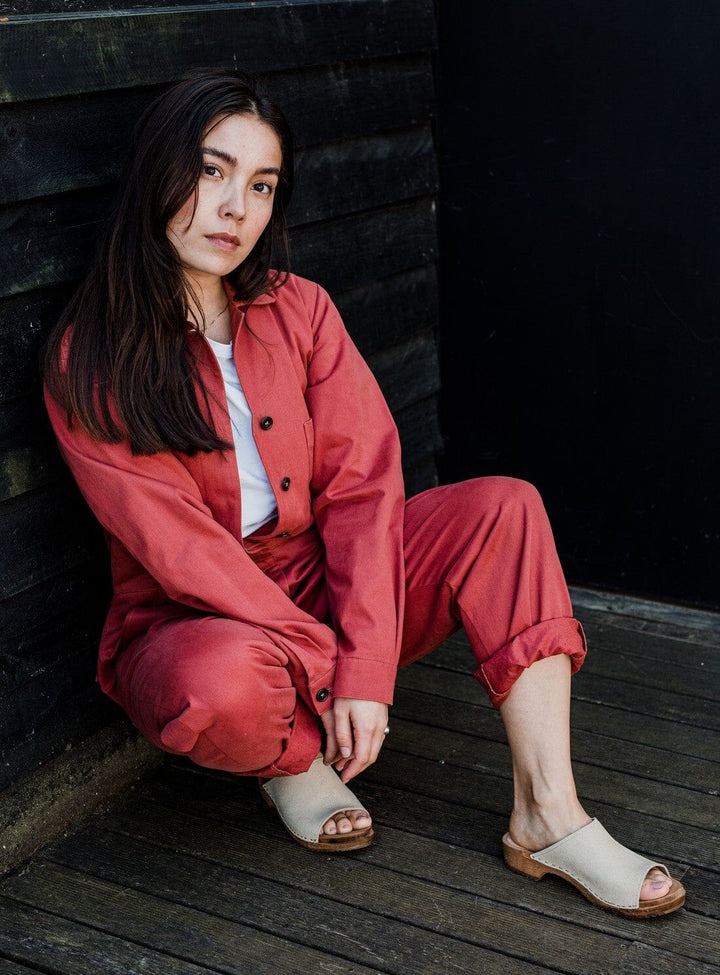 Low Klassisk Sol Clog in Sand Suede Shoes YBDFinds