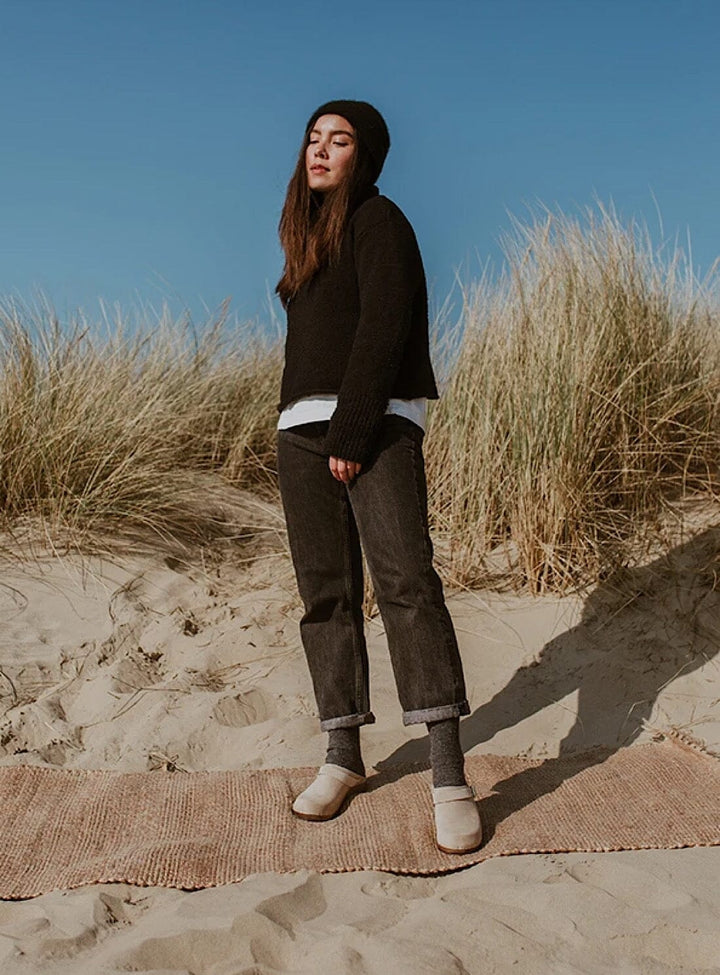 Low Klassisk Strap Clog in Sand Suede Shoes YBDFinds