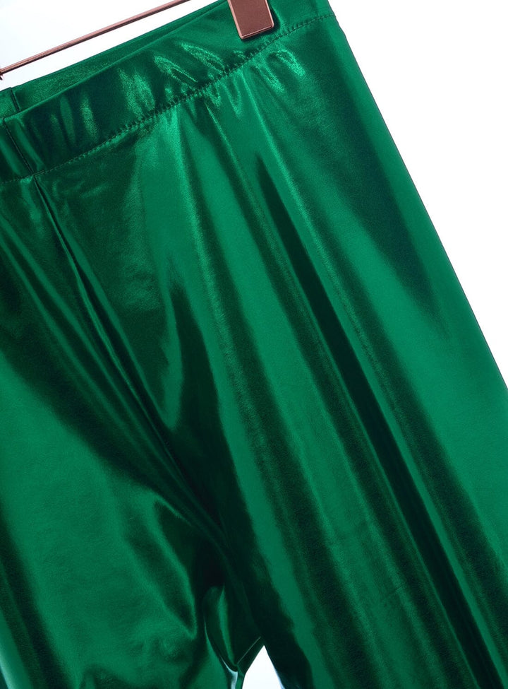 Margate Leggings in Metallic Green Trousers YBDFinds