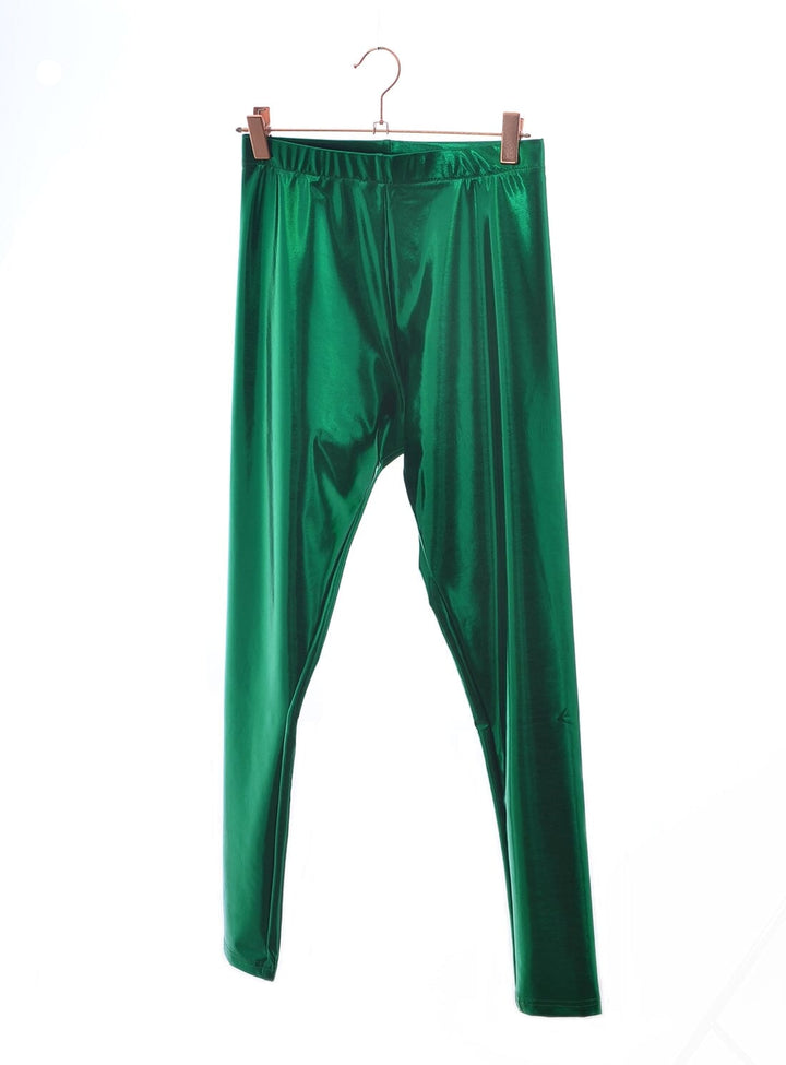 Margate Leggings in Metallic Green Trousers YBDFinds