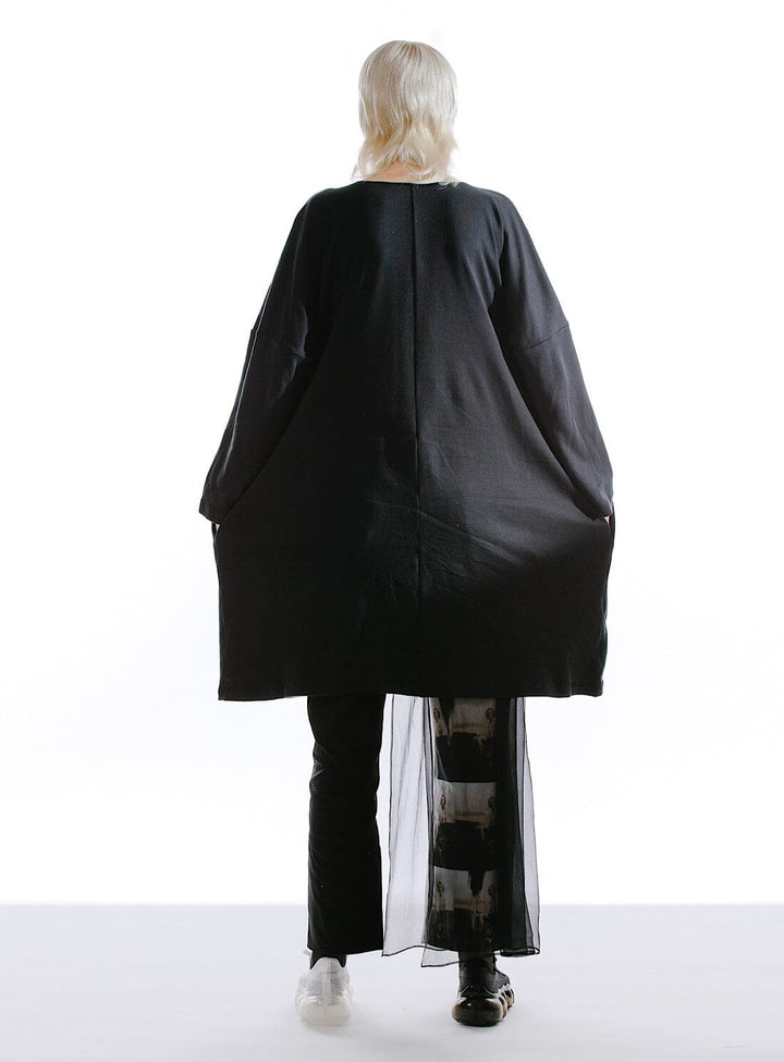 Oversized Organic Cotton/Viscose Jersey Moon Dress III Dresses YBDFinds