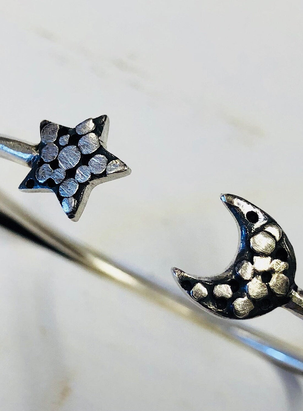 Pallenberg Star and Moon Cuff in Silver Bracelets YBDFinds 