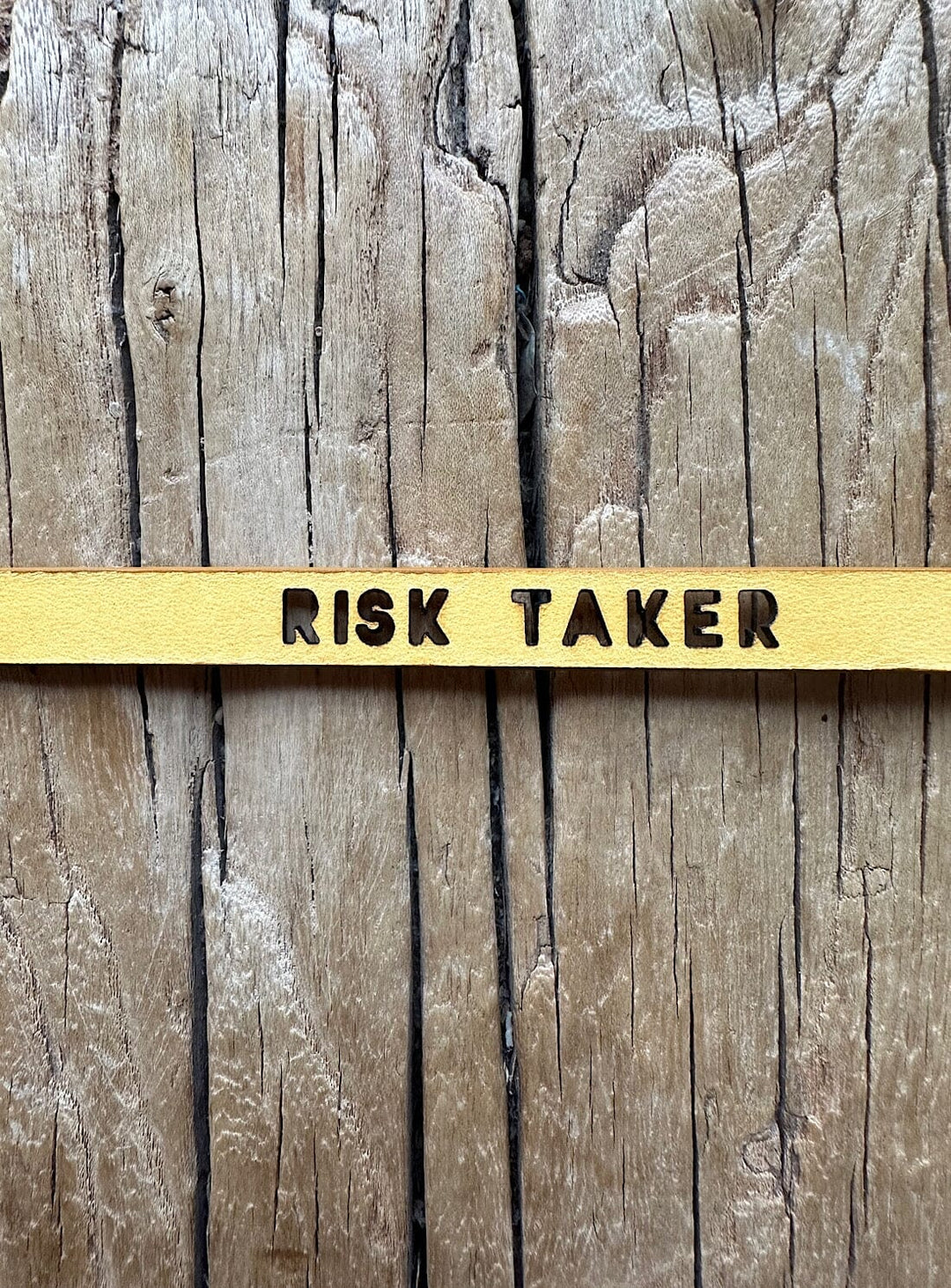 Risk Taker Yellow Leather Bracelet Jewellery YBDFinds