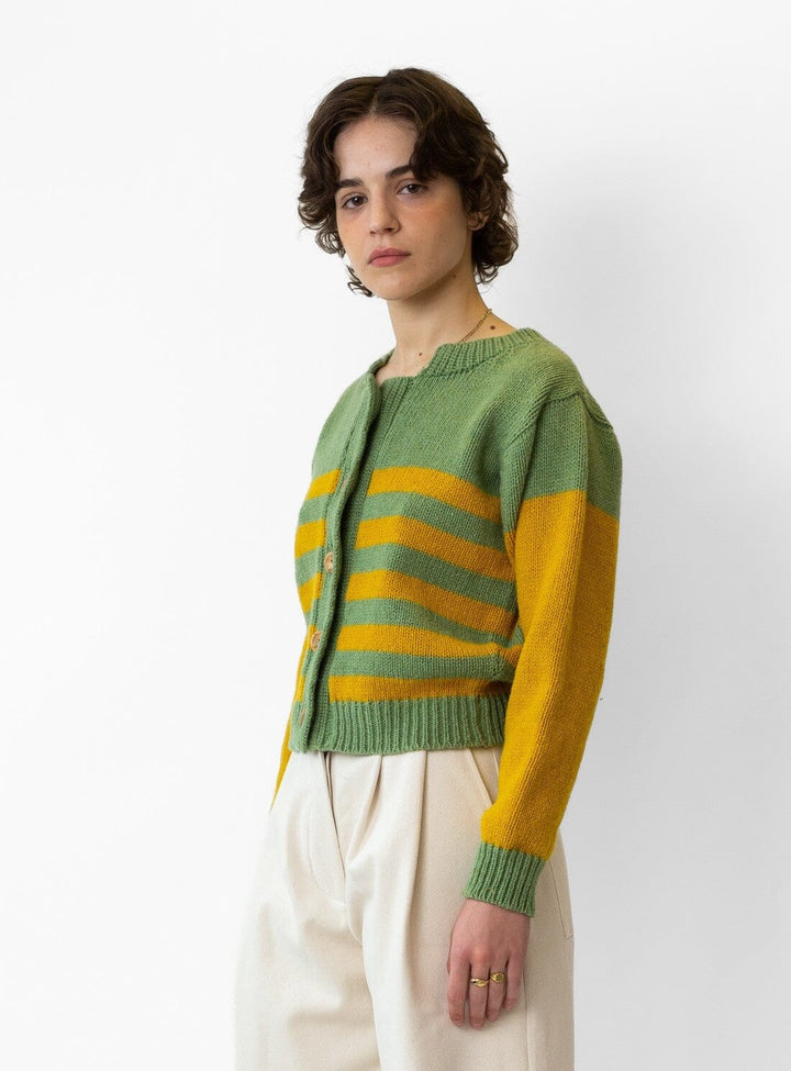 Rosa Stripe Cardigan Knitwear YBDFinds