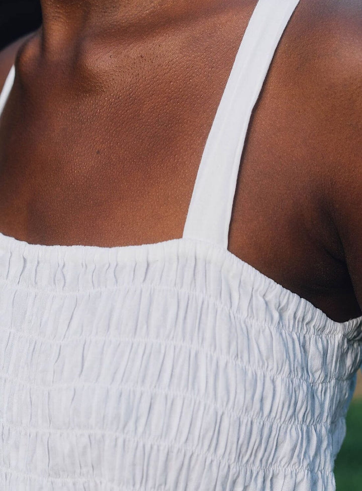 Starry Sky Top in White Cotton Tops YBDFinds