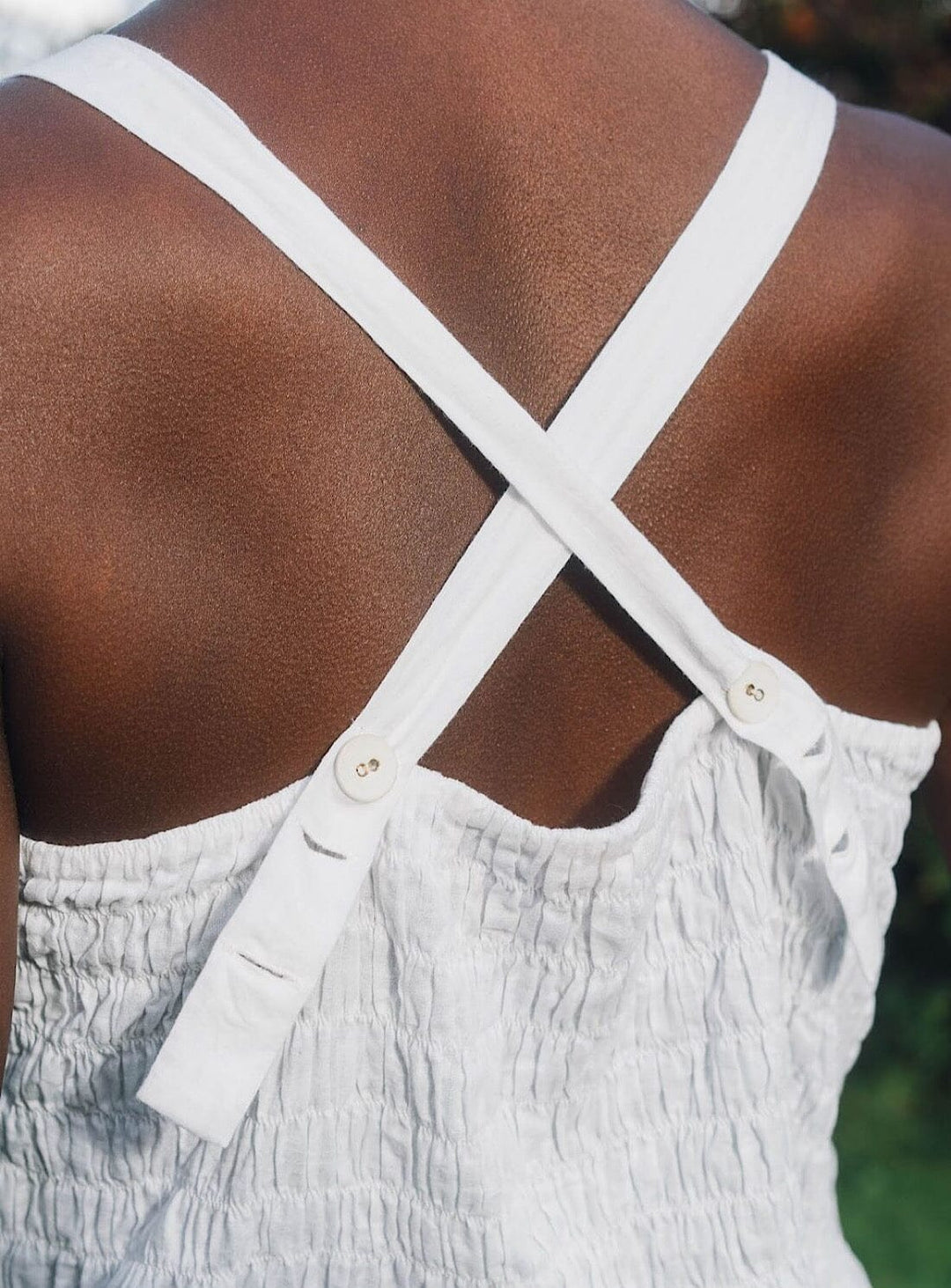 Starry Sky Top in White Cotton Tops YBDFinds