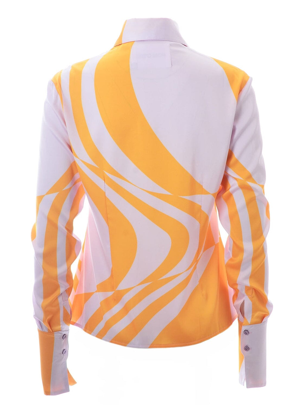 Stretch Satin Printed Shirt Tops YBDFinds