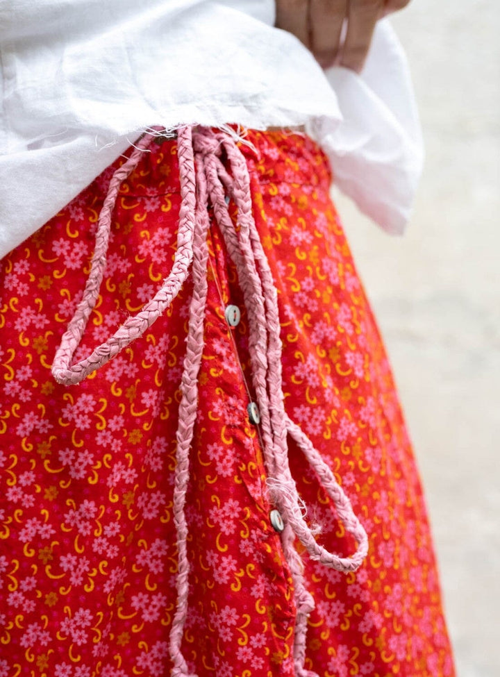 Sweet Tie Cotton Skirt Skirts YBDFinds