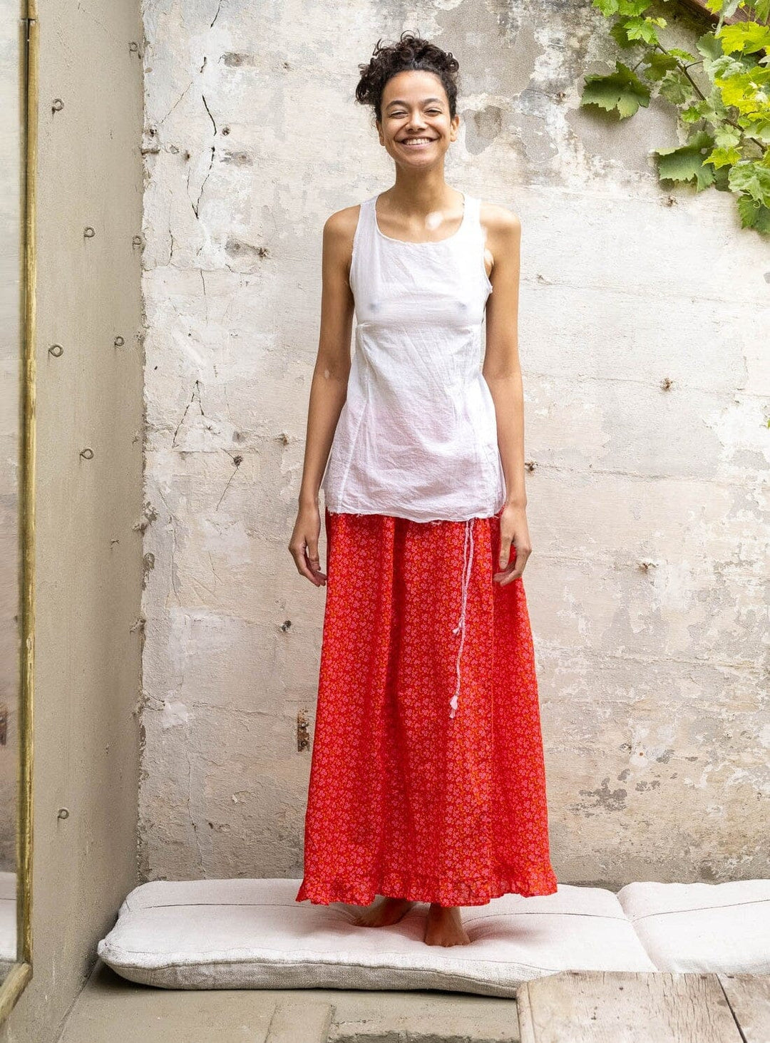 Sweet Tie Cotton Skirt Skirts YBDFinds 