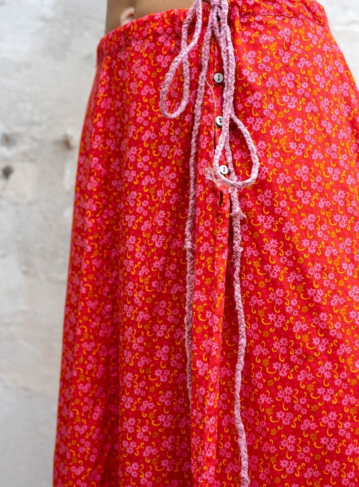 Sweet Tie Cotton Skirt Skirts YBDFinds