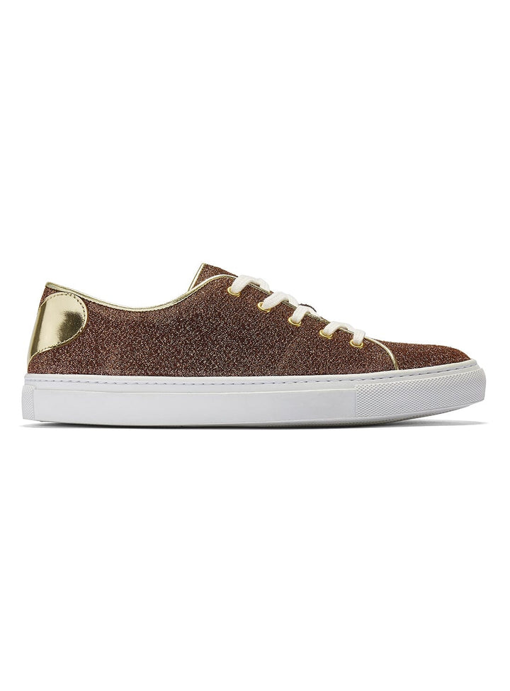 Sweetheart Trainers in Bronze Shimmer Shoes YBDFinds