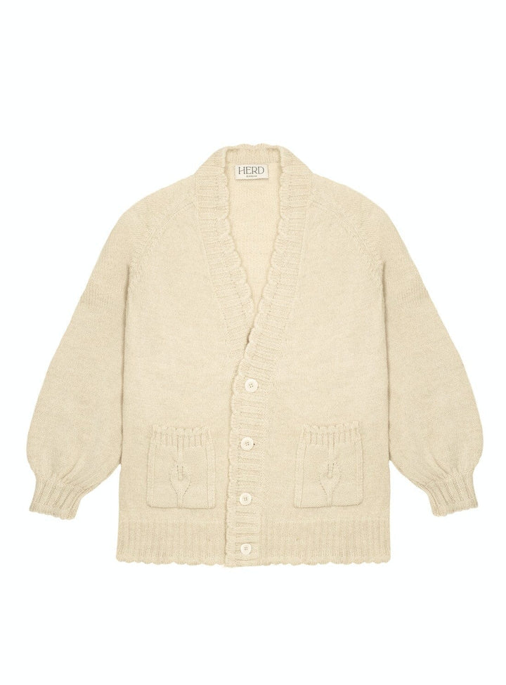 The Elswick Cardigan in Ecru Knitwear YBDFinds