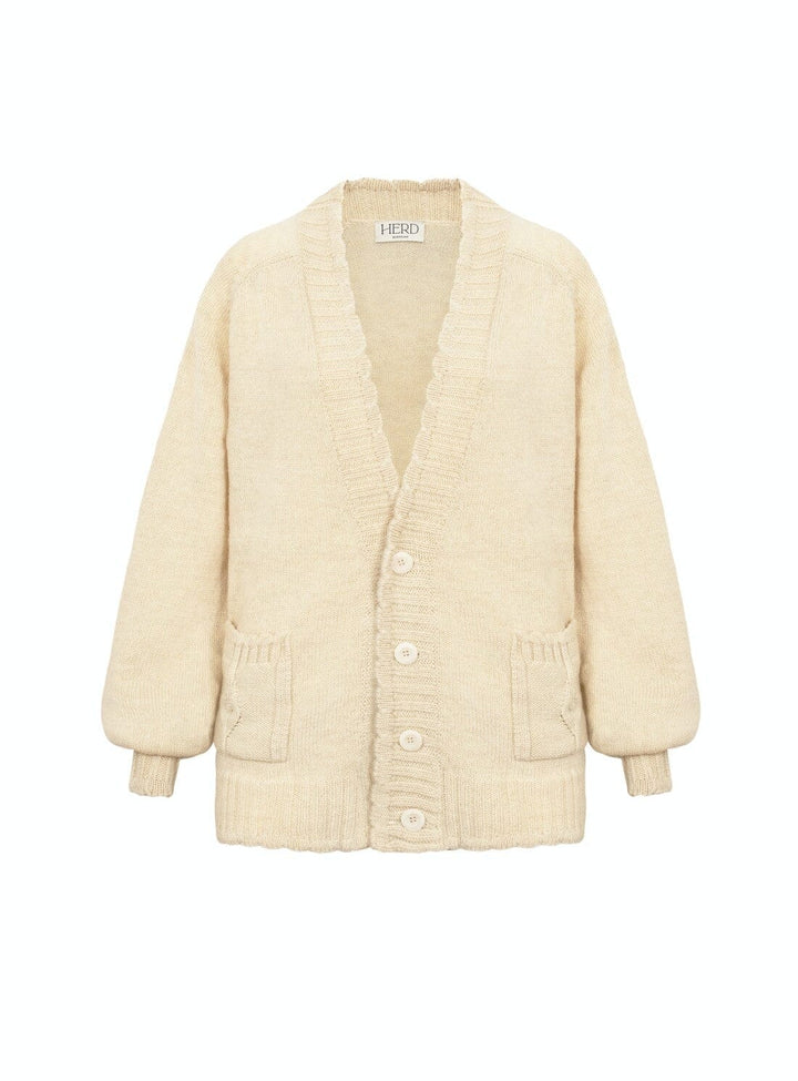 The Elswick Cardigan in Ecru Knitwear YBDFinds