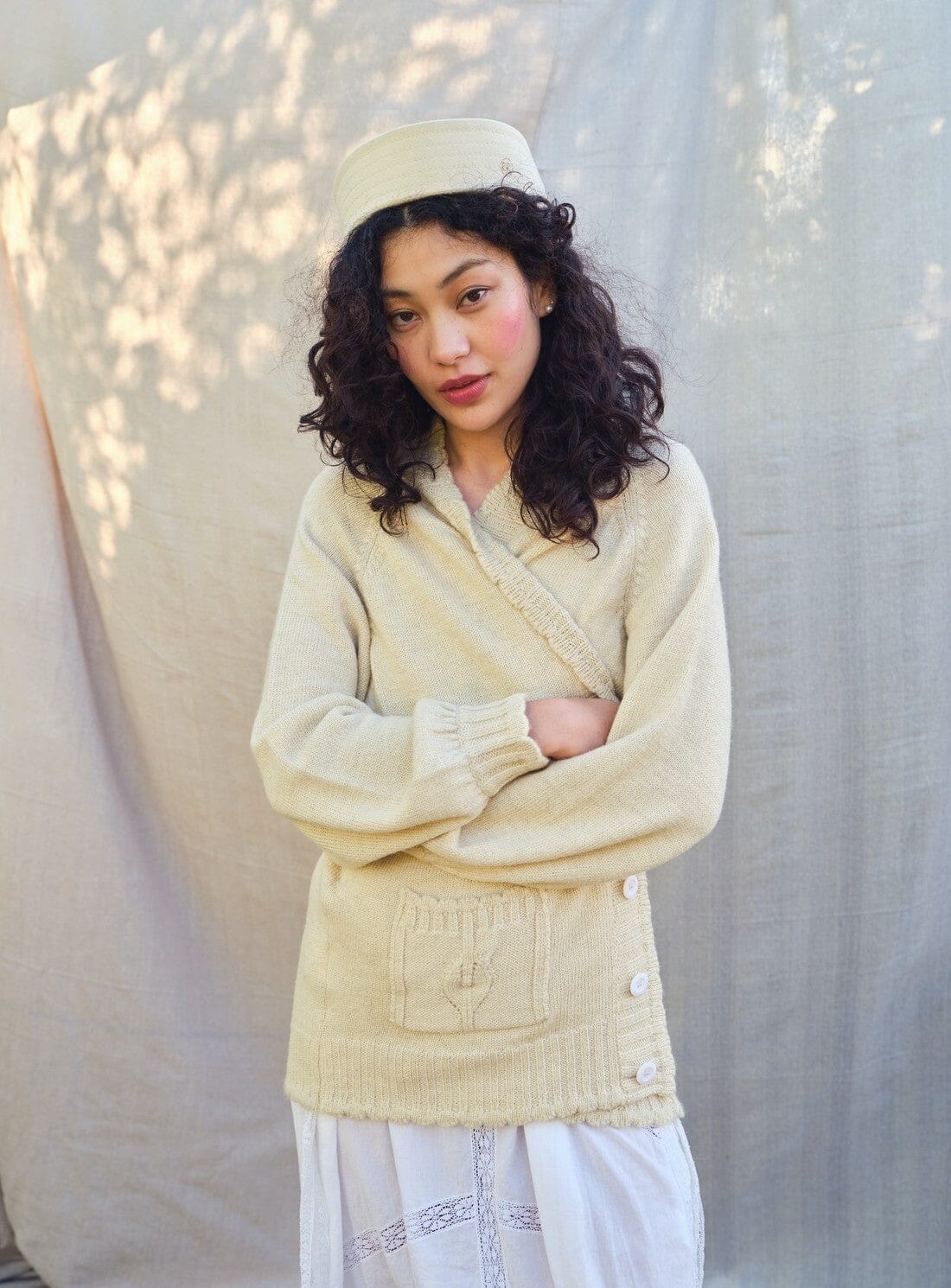 The Elswick Cardigan in Ecru | HERD. | YBD Finds