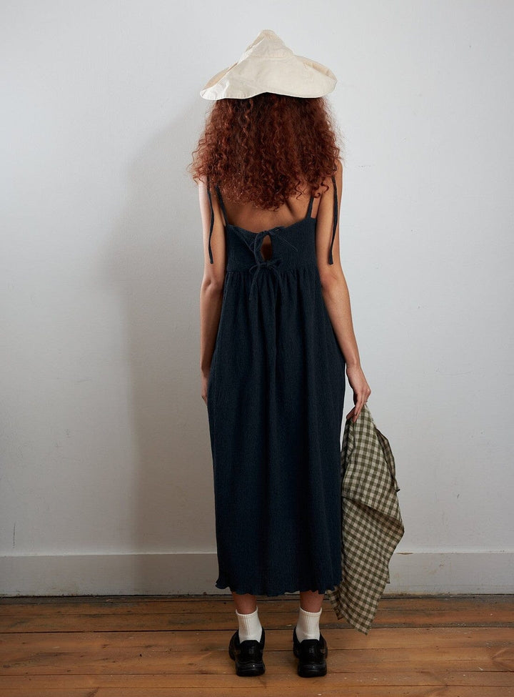 Viola Dress in Japanese Crinkle Cotton Dresses YBDFinds