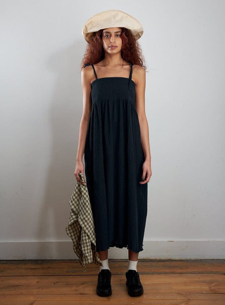 Viola Dress in Japanese Crinkle Cotton Dresses YBDFinds