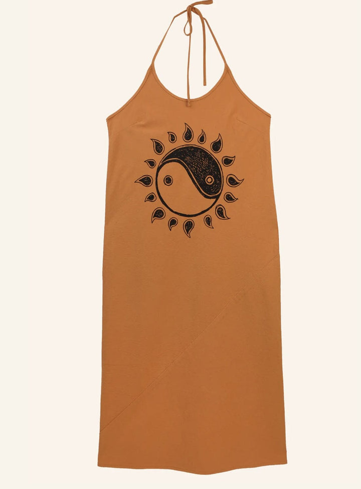 Zinnia Linen Dress in Apricot Dresses YBDFinds