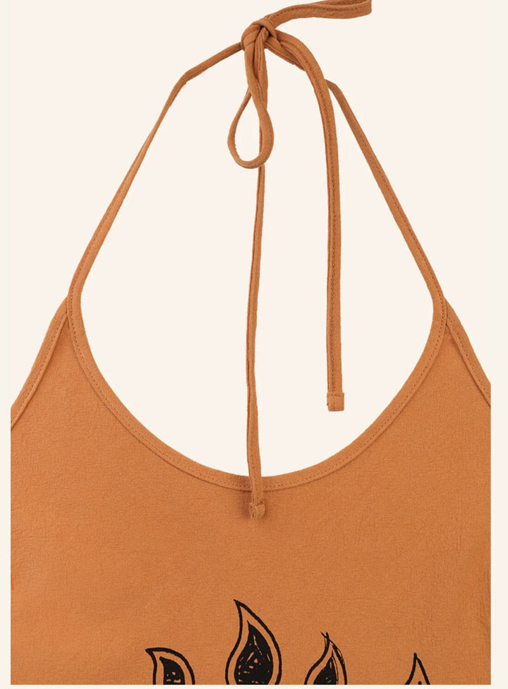 Zinnia Linen Dress in Apricot Dresses YBDFinds